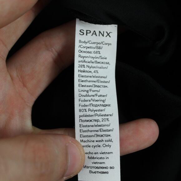 Spanx Pant XL The Perfect Kick Flare Black Stretch Work Pull On Career Office - Picture 6 of 12